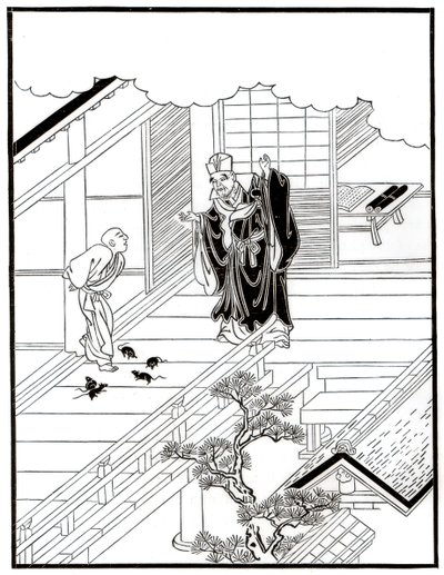 塞修和画中的老鼠，1886年，18世纪 作者 不明