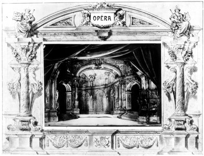 Mozarts Don Giovanni的布景设计，1875年 作者 不明