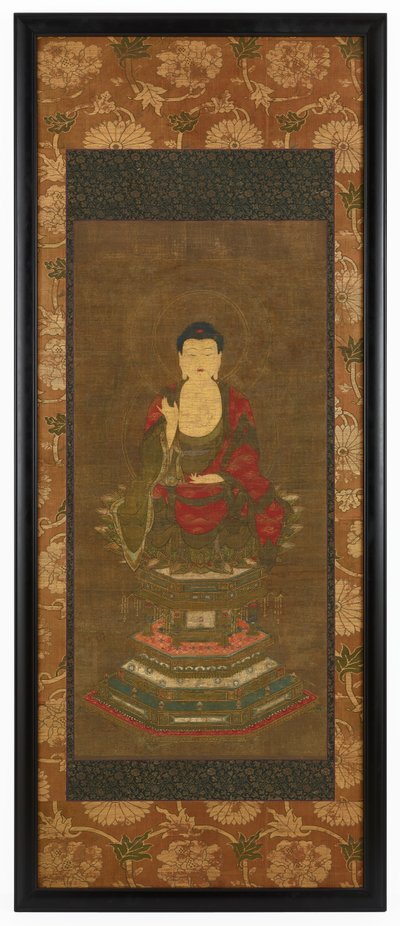 释迦牟尼说教，室町时代，16世纪。 作者 不明