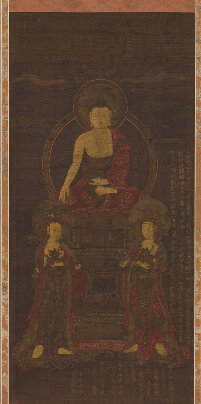 释迦牟尼三人组，1565年。 作者 不明