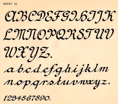 第12页，来自字母表组合，1929年 作者 不明