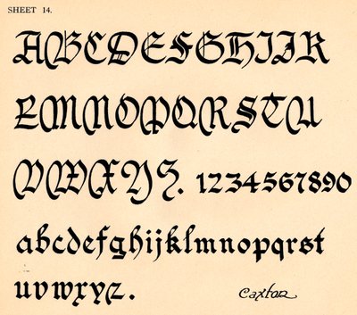 第14页，来自字母表组合，1929年 作者 不明