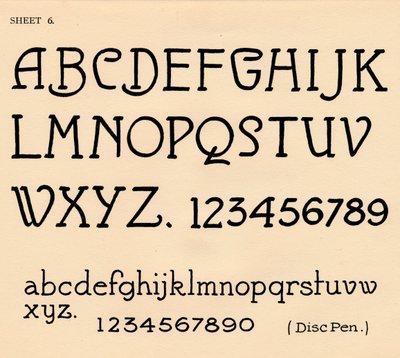 第6页，来自字母表组合，1929年 作者 不明