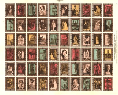 纪念乔治六世国王加冕的60张灰姑娘邮票，1937年 作者 不明