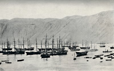 1911年在伊基克市等待硝酸盐的船只 作者 不明