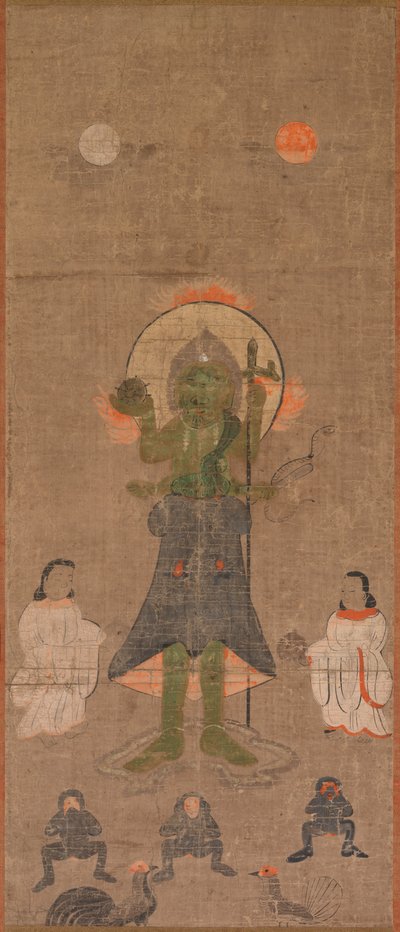 Shomen Kongo：17世纪的蓝面金刚。 作者 不明