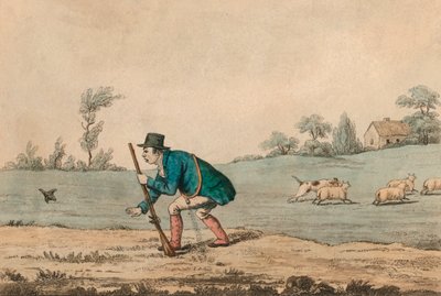 拍摄场景，1813年。 作者 不明