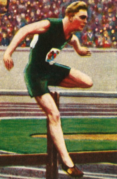 南非的西德·阿特金森（Sid Atkinson），1928年障碍比赛的获胜者，1928年。 作者 不明