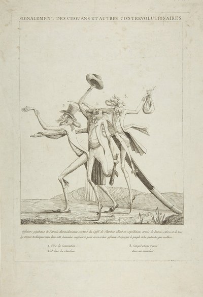 报告Chouans和其他反叛分子，ca。 1793年。 作者 不明