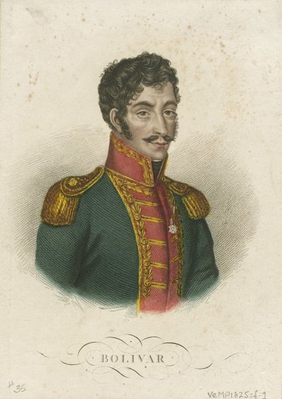 西蒙·玻利瓦尔1783-1830，1825 作者 不明