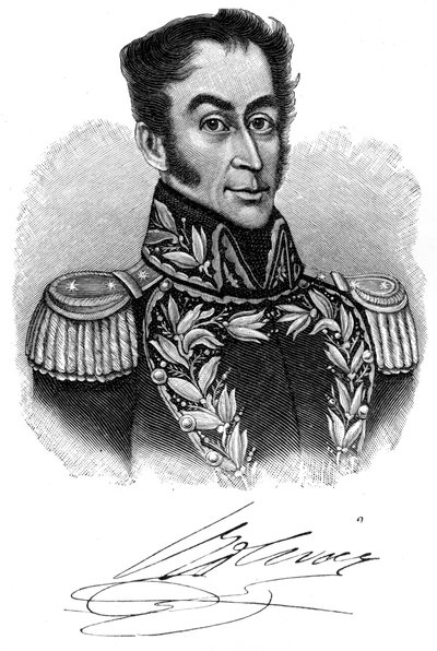 西蒙·玻利瓦尔（Simon Bolivar），19世纪南美革命领袖，1901年 作者 不明