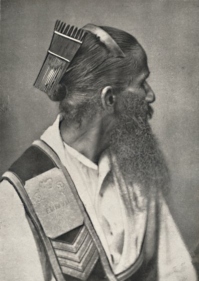 僧伽罗人用龟甲梳，1926年 作者 不明