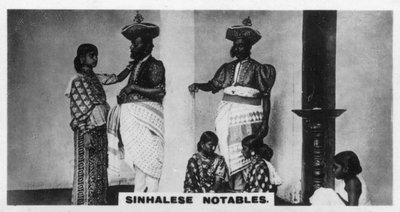 Sinhalese著名人物，锡兰，c1925 作者 不明