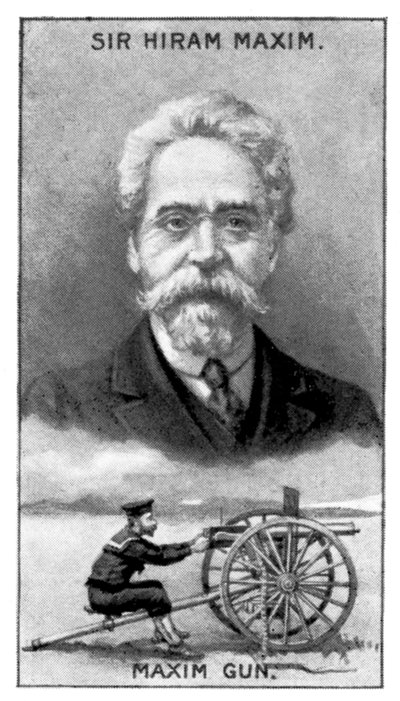 1919年马克西姆·冈（Maxim Gun）的发明者希拉姆·史蒂文斯·马克西姆爵士 作者 不明