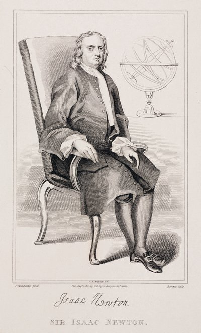 Sir Isaac Newton, English mathematician and physicist, c 1725 作者 不明