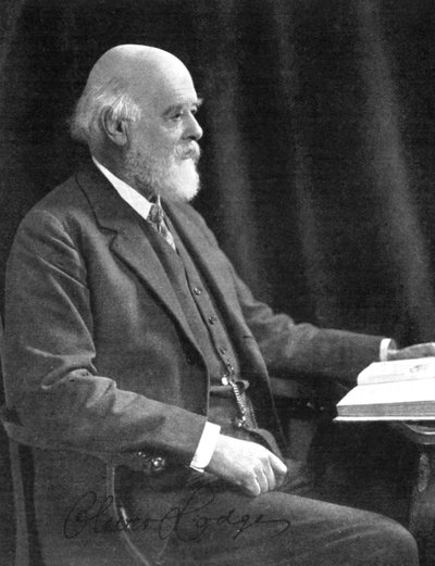 奥利弗·约瑟夫·洛奇爵士（1850-1940），英国物理学家和作家，二十世纪初 作者 不明
