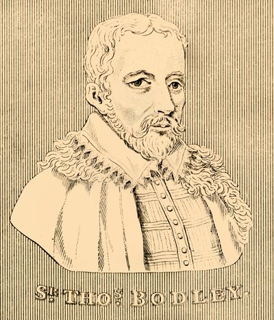 托马斯·博德利爵士（Sir Thomas Bodley），1545-1613年，1830年。 作者 不明