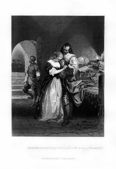 沃尔特·罗利爵士（Sir Walter Raleigh）于1872年1618年清晨离婚 作者 不明