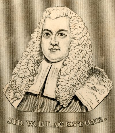 威廉·布莱克斯通爵士（Sir William Blackstone），1723-1780年，1830年。 作者 不明