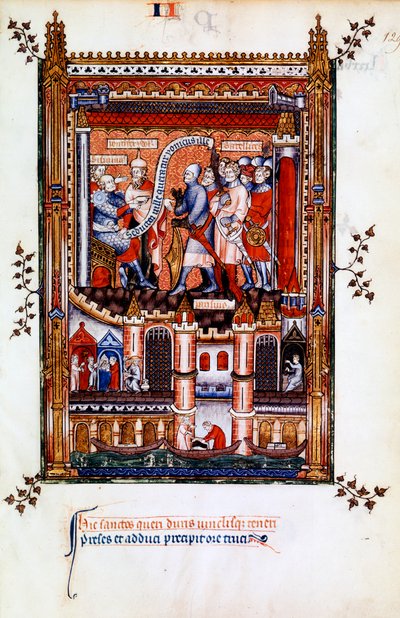 西西纽斯下令逮捕圣丹尼斯，1317年 作者 不明