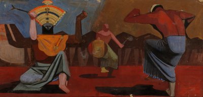 印度舞者的草图，约1933-1943年。 作者 不明