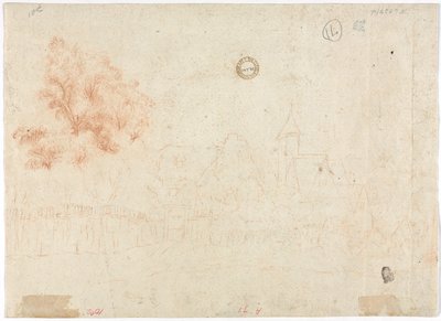 乡村维索素描，18世纪。 作者 不明