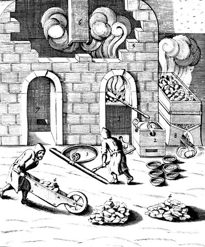铜冶炼，1683年 作者 不明