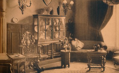 1927年，比利时布鲁塞尔古巴大使馆的吸烟室。 作者 不明