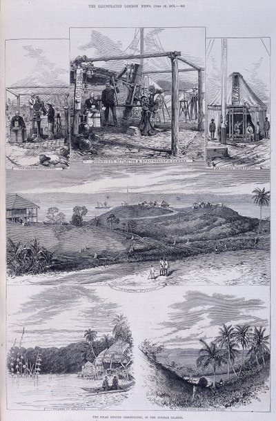 日食天文台，尼科巴群岛，c1875 作者 不明