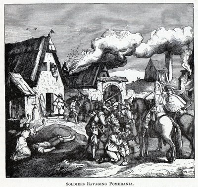掠夺波美拉尼亚的士兵，1882年 作者 不明