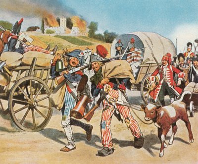 1793年，1936年，法国革命在普法尔茨的士兵。 作者 不明