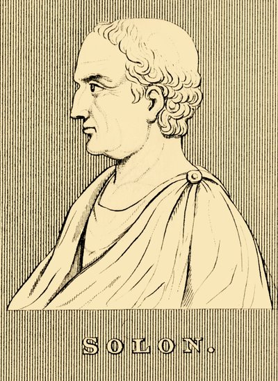 Solon，c630-c560 BC，1830。 作者 不明