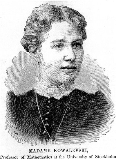 索尼亚·索菲·科瓦列夫斯基（Sonia Sophie Kowalevski），俄罗斯数学家，1888年 作者 不明