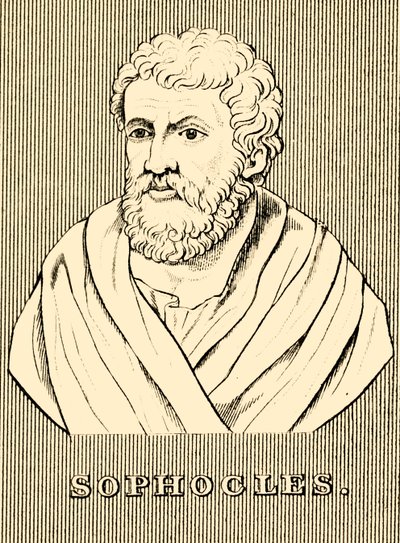 Sophocles，c497-405 BC，1830。 作者 不明
