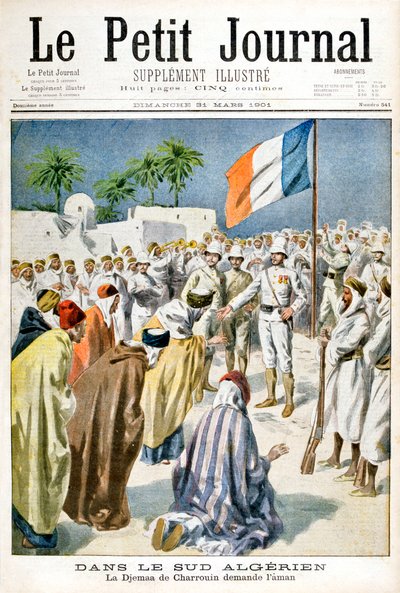 杰玛·德·夏洛因（Djemaa de Charrouin）在阿尔及利亚以南，要求宽恕，1901年 作者 不明