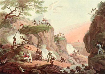 印度的体育运动-从地球上抽烟的狼，c1808，1901年。 作者 不明