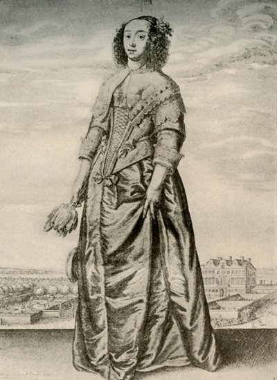 春季-一位英国女士的时尚室内装扮，查理一世统治，c1620-1640，1937年 作者 不明