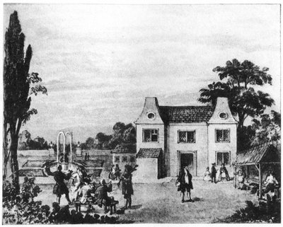 春天的花园，伦敦朗兹广场遗址，建于18世纪末1907年 作者 不明