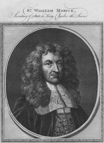威廉·莫里斯（Sir.William Morice），1784年查尔斯二世国王国务卿。 作者 不明