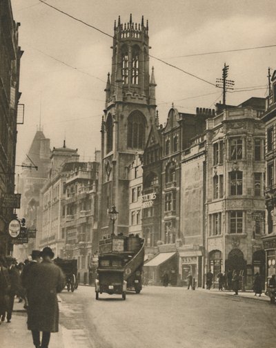 伊扎克·沃尔顿斯教区教堂的圣邓斯坦斯舰队街，建于1935年。 作者 不明