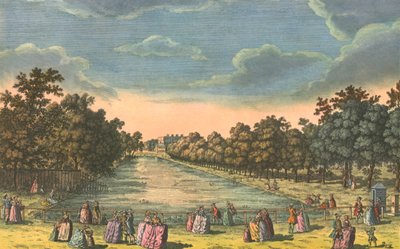 圣詹姆斯公园和白金汉宫，1763年。 作者 不明