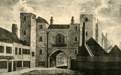 圣约翰门（St.Johns Gate），克莱肯韦尔（Clerkenwell），1813年，1925年。 作者 不明