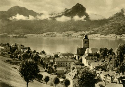 上奥地利州萨尔茨卡默古特的圣沃尔夫冈教堂，建于1935年。 作者 不明