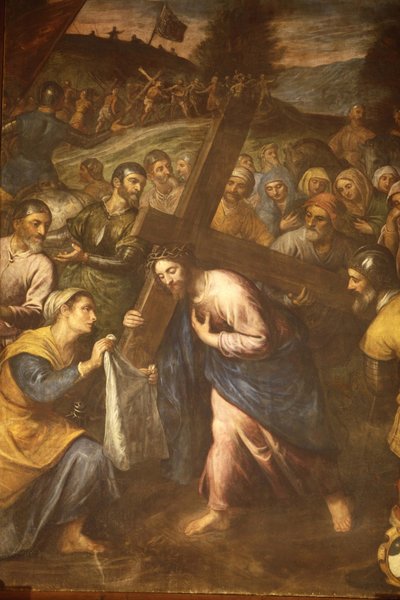 Sta Veronica and Jesus carrying his cross, Tricase, Italie 作者 不明