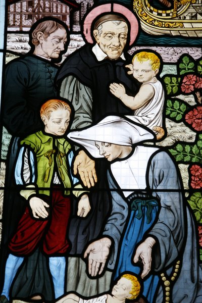 Stained glass at Saint-Honore d