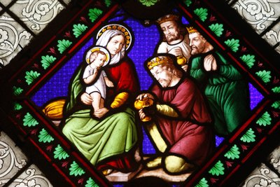 Stained glass in Ainay basilica : Maggi, Lyon, France 作者 不明