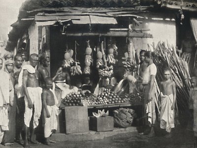 1926年在科伦坡的一家水果摊贩的摊位 作者 不明