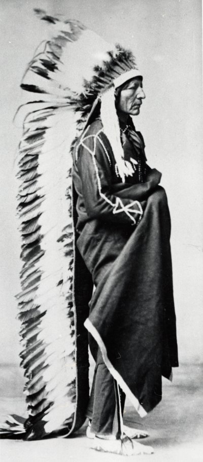 站立的熊，达科他州苏族酋长，北美平原印第安人，c1885-c1890 作者 不明