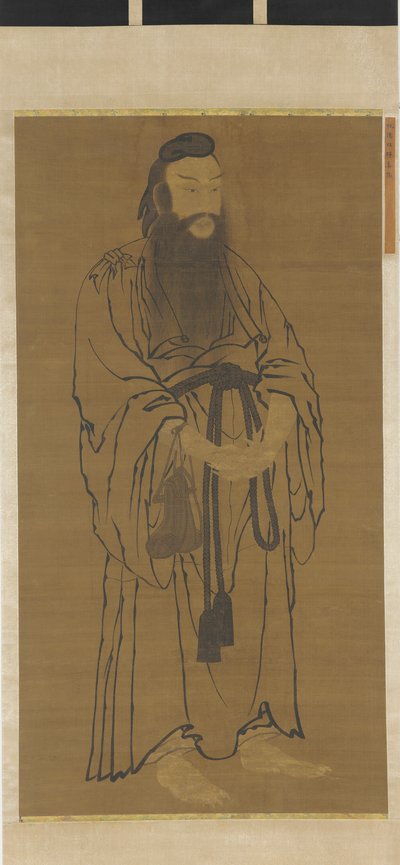 吕洞宾立像，明代，1368-1644。 作者 不明