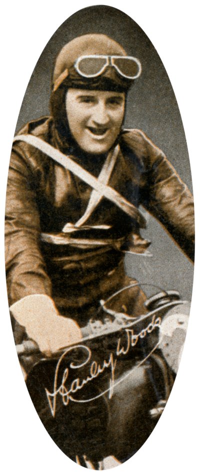 斯坦利·伍兹（Stanley Woods）1903-1993，爱尔兰摩托车赛车手，1935年 作者 不明